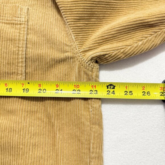 Levi's Women's Long Sleeve Relaxed Fit Button-Up Corduroy Tan Shirt Size Small - Picture 10 of 11